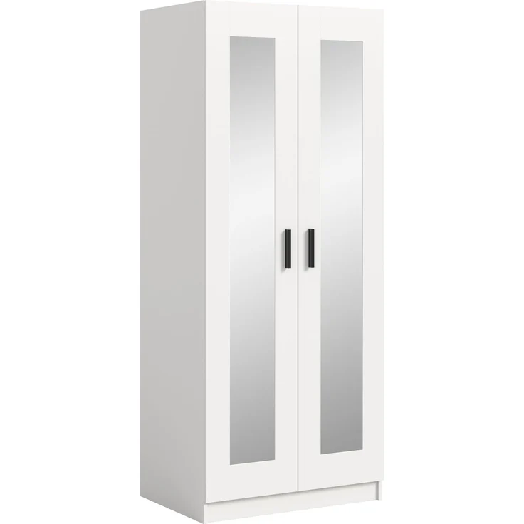 Visby Kleiderschrank 2-türig in weiß – Bild 1