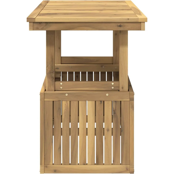 vidaXL Gartenkaffee Tisch aus massivem Akazienholz höhenverstellbar 901707 – Bild 6