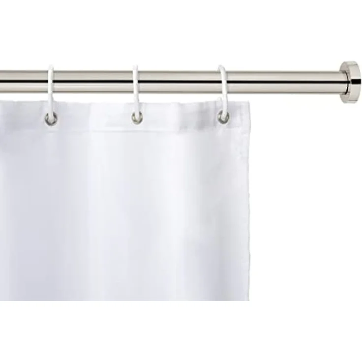 SCHÖNER WOHNEN-Kollektion Duschvorhangstange »Obleon«, Ø 28 mm, ausziehbar, ohne Bohren, geklemmt, Edelstahl, Kunststoff, Teleskop-Duschschiene, ausziehbar – Bild 1