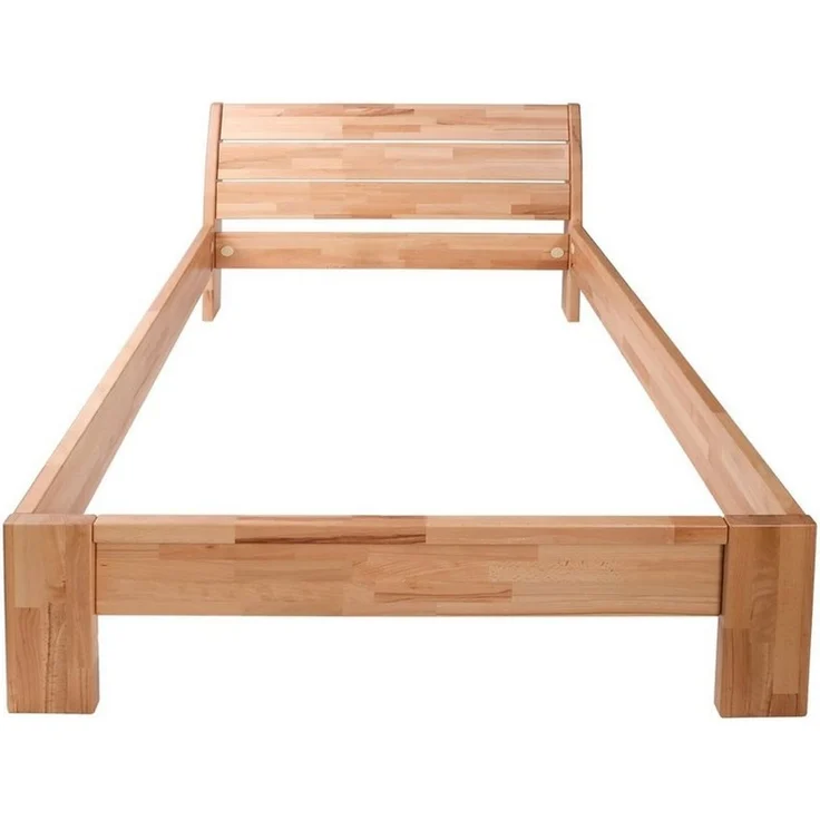 Krok Wood Massivholzbett Alice in Buche mit Kopfteil – Bild 2