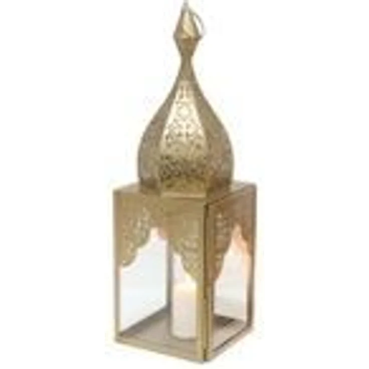 Orientalisches Windlicht Modena Gold L – Bild 2