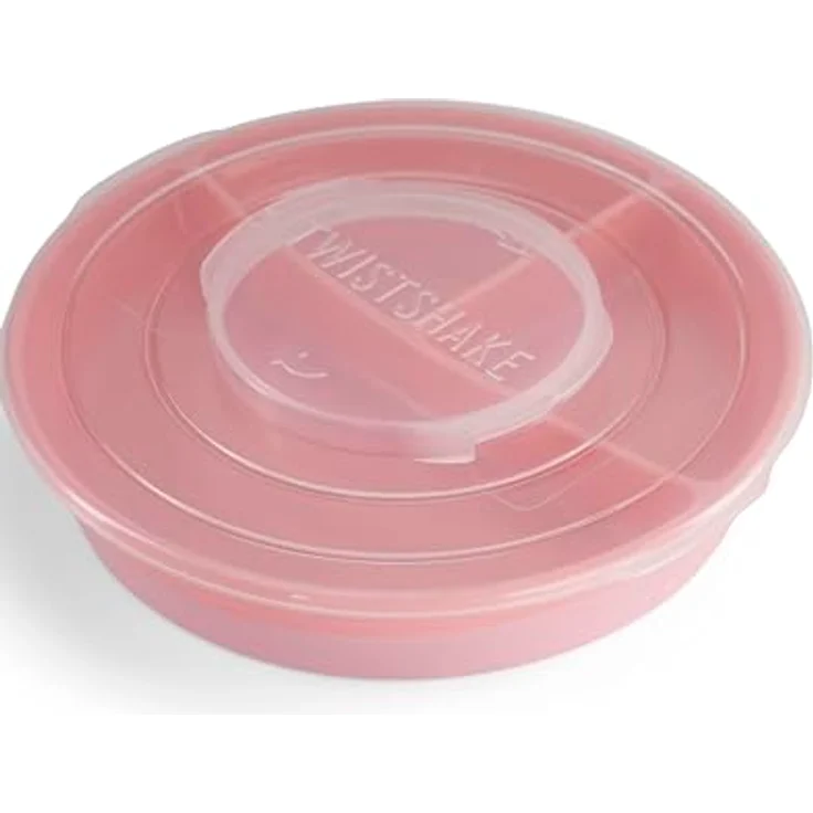 Twistshake Baby Teller | Babyteller mit luftdichtem Deckel | BPA-freier Baby-Entwöhnungsteller | 3 Teile Essenstrainingsteller | 6 Monate+ Baby-Futterteller | Neugeborenen-Essentials | Rosa – Bild 3