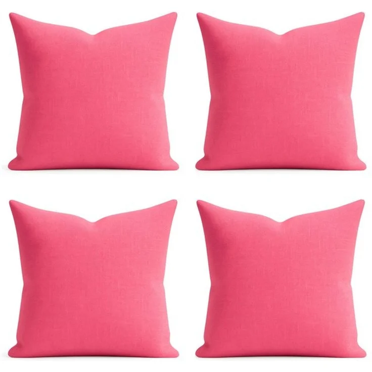 matches21 HOME & HOBBY Kissenbezüge 2er Set Kissenhülle 40x40 cm altrosa pflegeleicht mit Reißverschluss, (2 Stück), Zierkissen-Bezüge einfarbig für Couch-Kissen mit Lotuseffekt – Bild 4