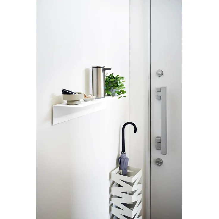 Yamazaki 1929 TOWER Wandregal mit Magnetwand (50 cm), weiß, Stahl/ABS-Harz, minimalistisch, 50 x 15,7 x 9 cm – Bild 6