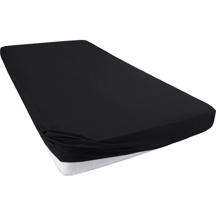 Visaggio Spannbettlaken Jersey aus 100% Baumwolle Spannbetttuch Bettlaken, Jersey, Gummizug: rundum, Spannbettlaken, für Matratzenhöhen bis 22 cm, Steghöhe 30 cm – Bild 3