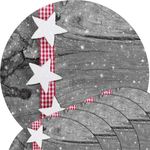 matches21 HOME & HOBBY Platzset Abwaschbare Tischsets 6er Set Weihnachten Sterne rund, (6-St), Platzsets als Tisch-Untersetzer und Tisch-Deko für Esstisch Teller