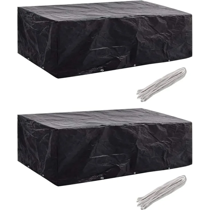 vidaXL Gartenmöbel-Abdeckungen 2 Stk. 10 Ösen 300x140 cm 279124