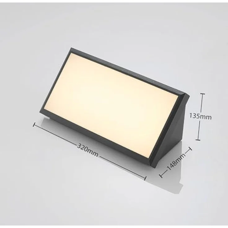 Lindby Außen-Wandleuchte Abby, 1x18 W LED, warmweiß – Bild 5