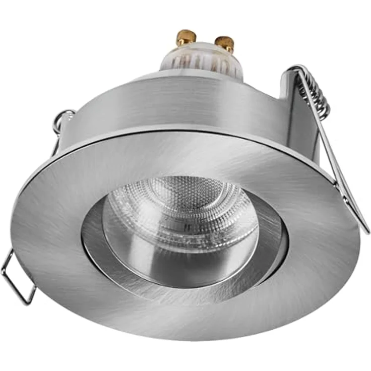 Osram Smart Matter Spot LED Einbaustrahler, IP65 RGBW Verstellbar, Satin-Nickel, 4,7W, Dimmbar, App-Steuerung – Bild 2