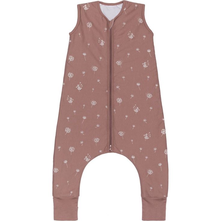 Fillikid Sommerschlafsack mit Beinen TOG 0,5, atmungsaktiv und hautfreundlich, Pusteblume, rosa, Gr. 80