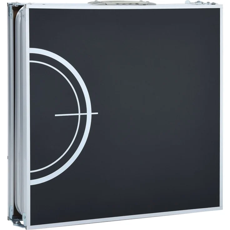 vidaXL Klappbarer Bier-Pong-Tisch, Aluminium schwarz, 60x240 x (54-76) cm – Bild 5