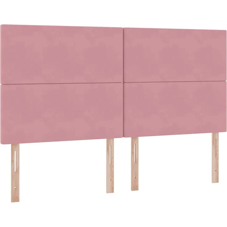 vidaXL LED-Speicherbett mit Matratze Rosa 160 x 200 cm Samt 3372620 – Bild 10