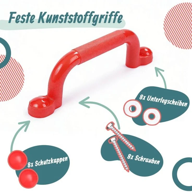 Relaxdays Klettergerüst-Griffe im Set – Bild 3