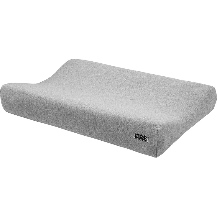 Meyco Knit Basic Wickelauflagenbezug Grau Melange