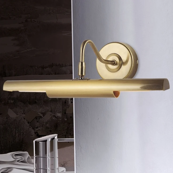 Wandlampe, Metall, Messing, verstellbar, L 36 cm – Bild 9