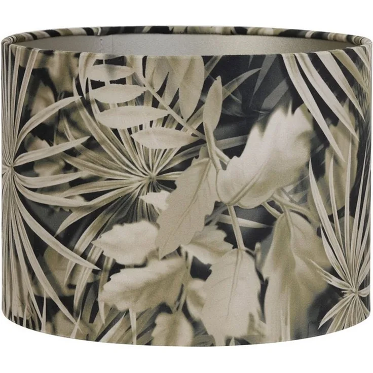 Light & Living Lampenschirm Lampenschirm Zylinder PALM SEPIA von Light & Living Samt Braun Ø20x15