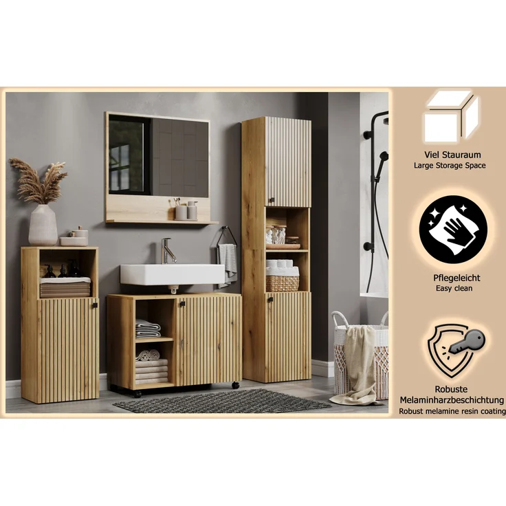 Badmöbel Set Bliss in Evoke Eiche 180 cm – Bild 13