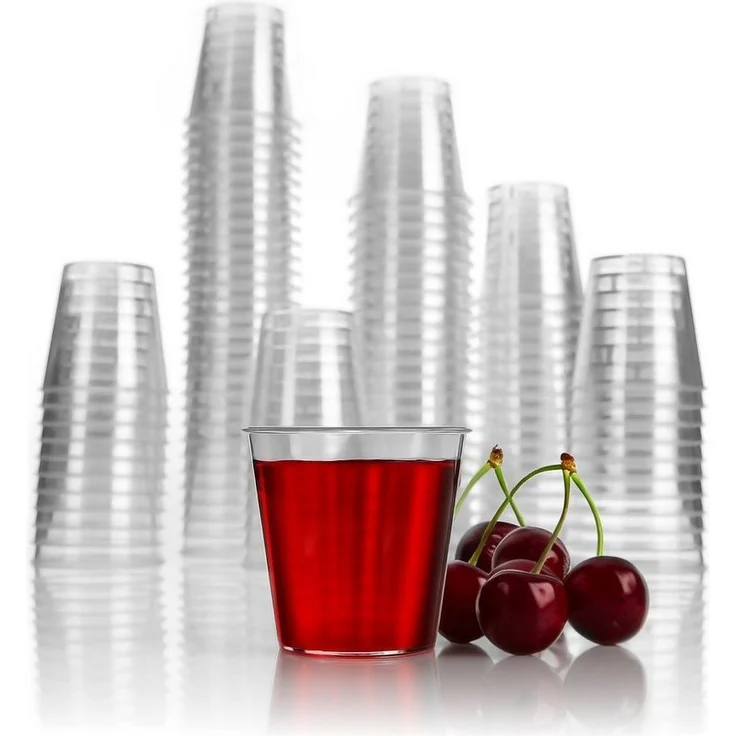 BigDean 200 Stück Schnapsgläser Plastik 3cl lebensmittelecht robust & wiederverwendbar - Shotgläser aus bruchsicherem Kunststoff – Bild 5