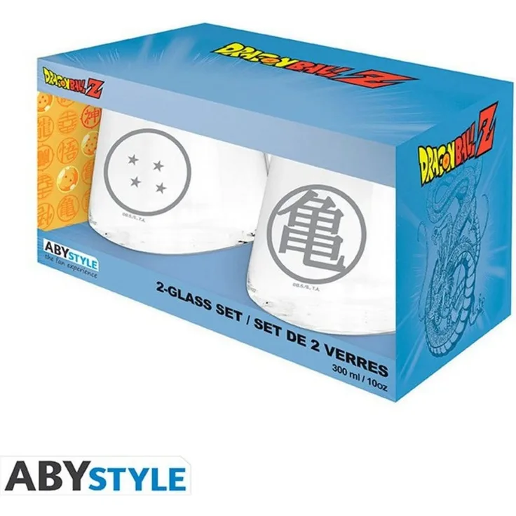 ABYstyle Tasse DRAGON BALL - 2 Glass Set - Kame & Dragon ball EUROPE