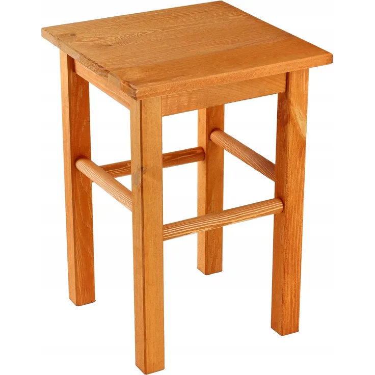 KADAX Küchenhocker aus Holz, Stuhl 43,5 cm, massive Erle