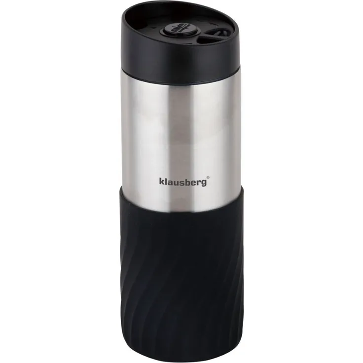 Klausberg Klausberg Thermobecher 400ml Edelstahl 18/8 schwarz KB7633