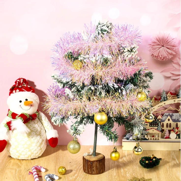 4 m Weihnachtsdekoration, Baumform, hängend, Gold, Innen & Außen, 2m pro Teil – Bild 5