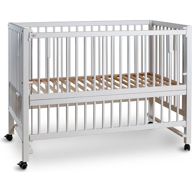 tiSsi¨ 'HAJO' XXL Beistellbett/ Kinderbett, Buche, Weiß, 120x60 cm – Bild 3