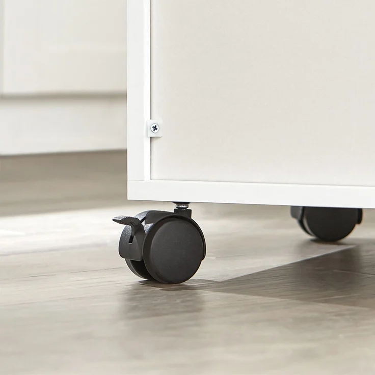 SoBuy FSB09-W Küchenwagen, Spanplatte, Melamin, Weiß, 59 x 92 x 40 cm – Bild 8