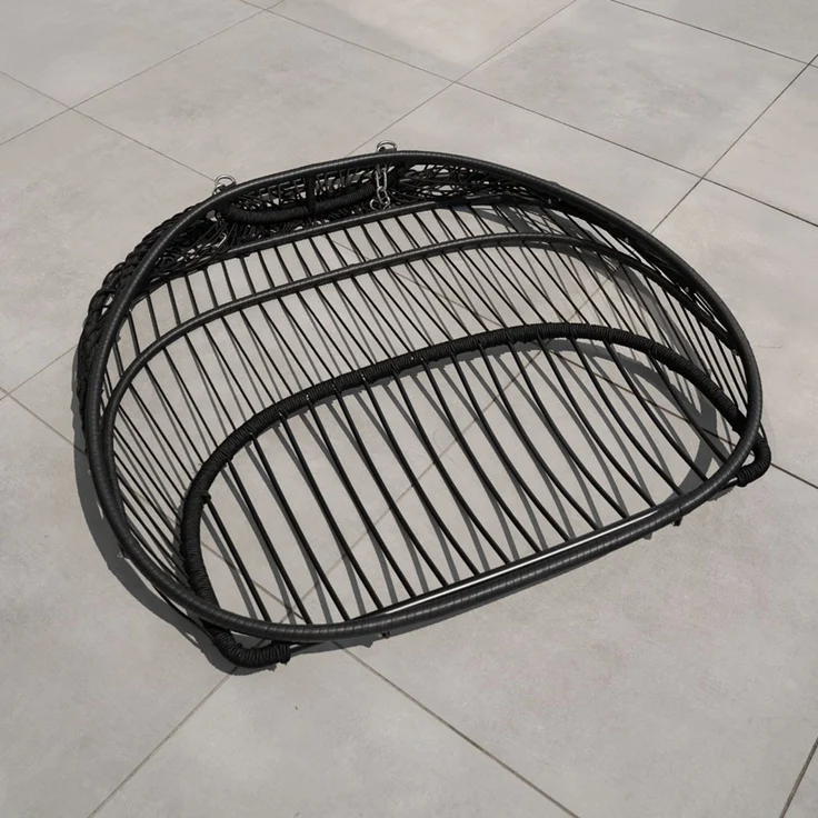 HOME DELUXE Hängesessel LOMA – 2 Sitzer Schwarz – Bild 9
