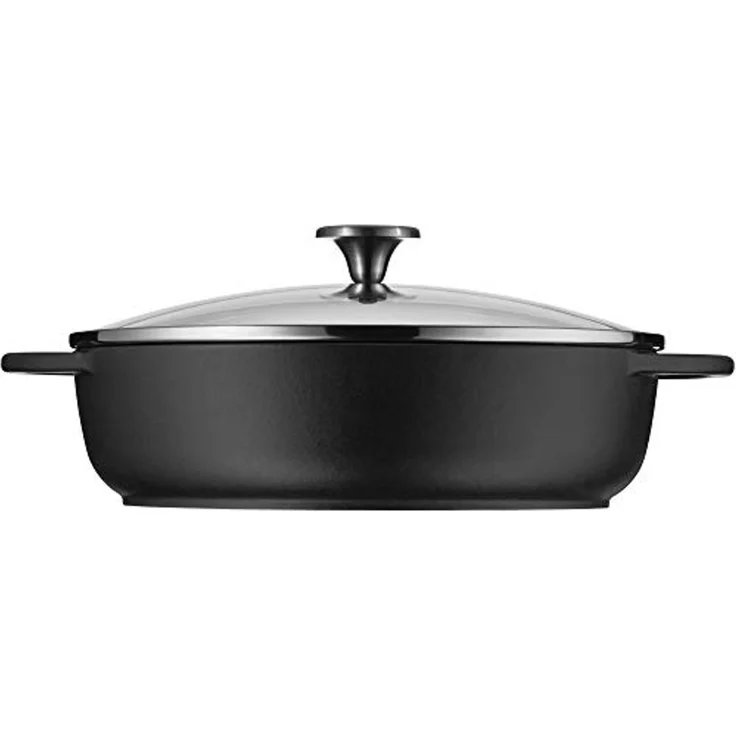 WMF Bauernpfanne Gusseisen 28cm mit Deckel Schmorpfanne – Bild 5