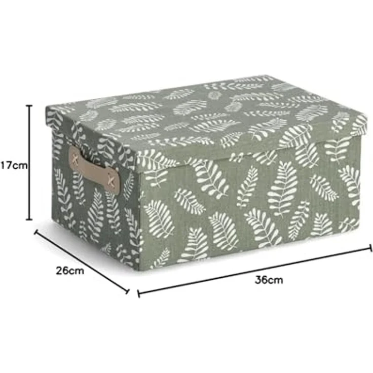 Zeller Present Aufbewahrungsbox Leaves (1 St), Baumwollmix – Bild 7