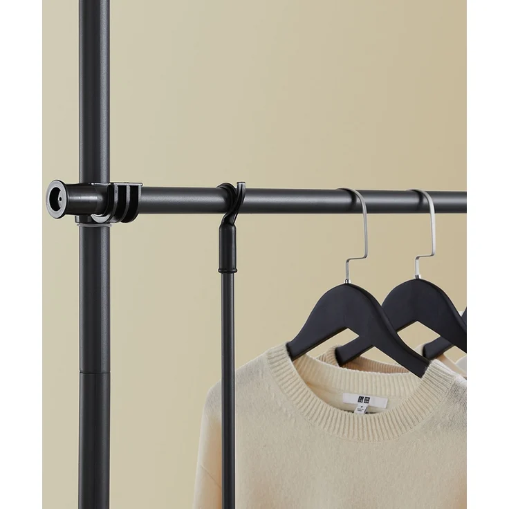 SoBuy KLS03-II-SCH Garderobenständer, Metall, Pulverbeschichtung, Schwarz, 126 x 295 x 62 cm – Bild 10