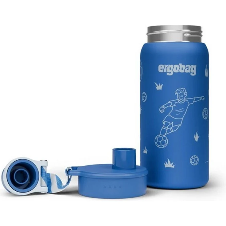 ergobag Trinkflasche Edelstahl Trinkflasche, auslaufsicher und kohlensäuregeeignet – Bild 3
