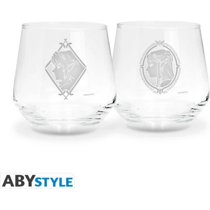 ABYstyle Tasse The Legend Of Zelda 2 Glass Set Zelda & Link Europe – Bild 3