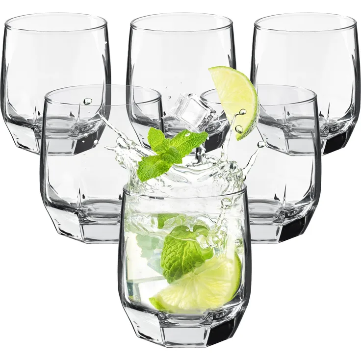 KADAX Gläser für Whiskygetränke 215ml 6er-Set