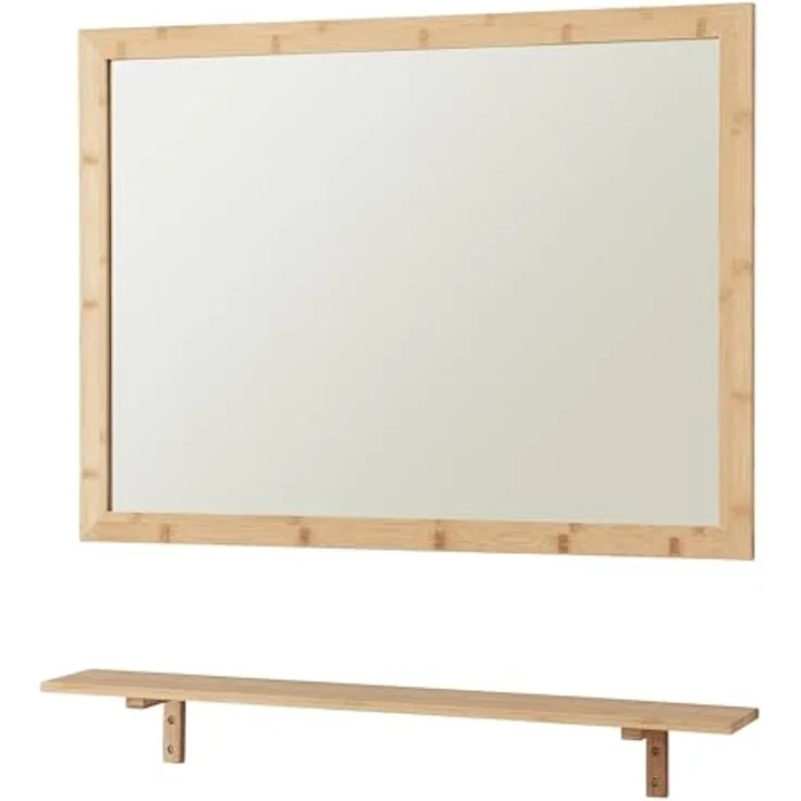Wandspiegel mit Regal im Set Boksereys Bambus Natur [en. casa] – Bild 3