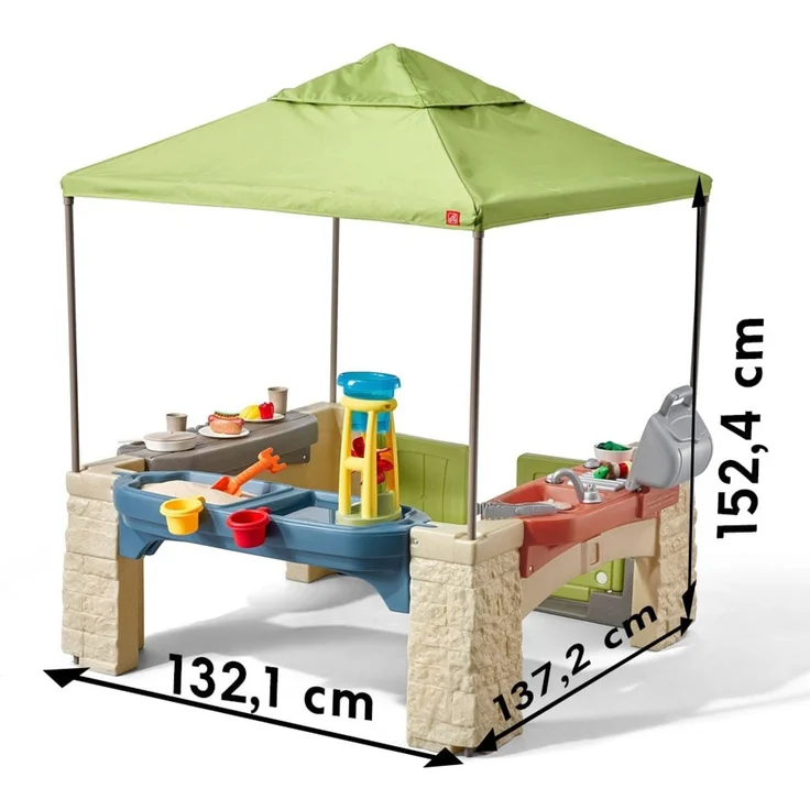 Spielhaus All Around Playtime Patio grün 152 cm – Bild 7