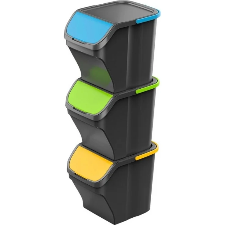 Gardissimo STACK Abfalleimer 25 Liter Mülleimer Mülltrenner Sortierer – Bild 4