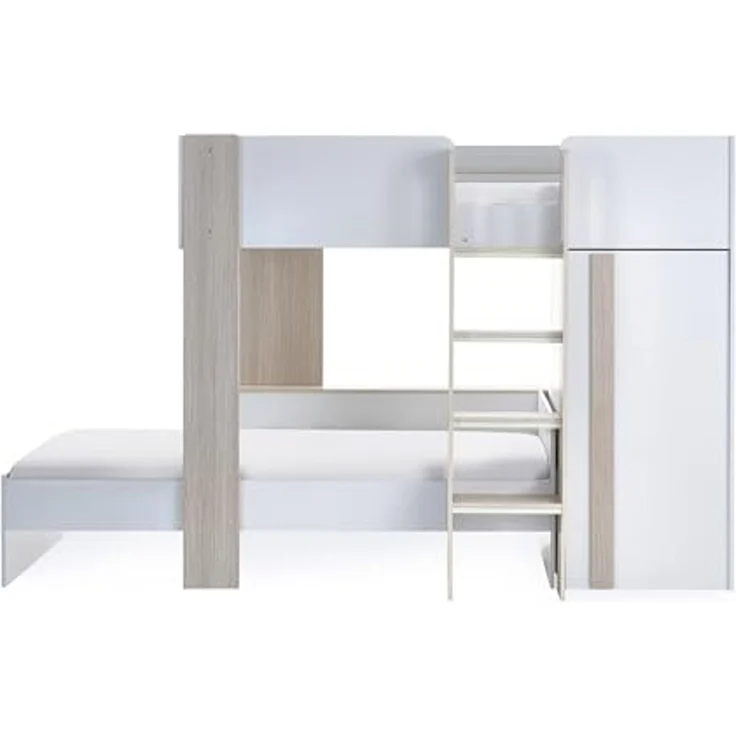 Julian Bowen Horizon Etagenbett - Helles Holz und Weiß – Bild 4