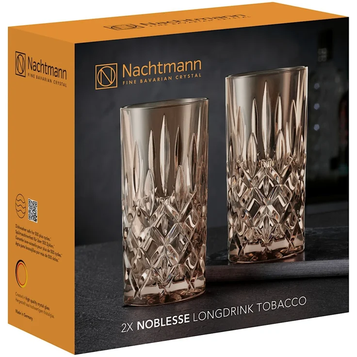 NACHTMANN 105444 NOBLESSE Longdrinkglas TOBACCO 2er Set – Bild 4