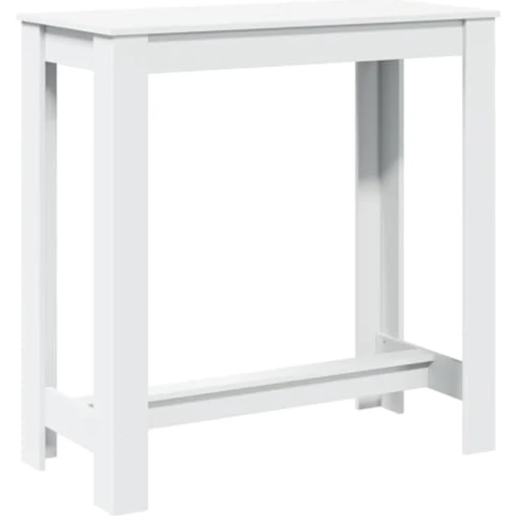 vidaXL Bartisch Weiß 102x50x103,5 cm Holzwerkstoff 854409 – Bild 2