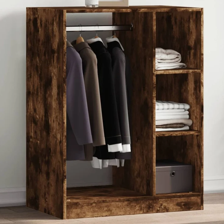 vidaXL Kleiderschrank Betongrau 77x48x102 cm Holzwerkstoff 840810 – Bild 1