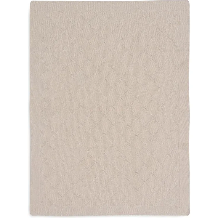 Jollein Check Knit Babydecke - 75 x 100 cm - Oatme