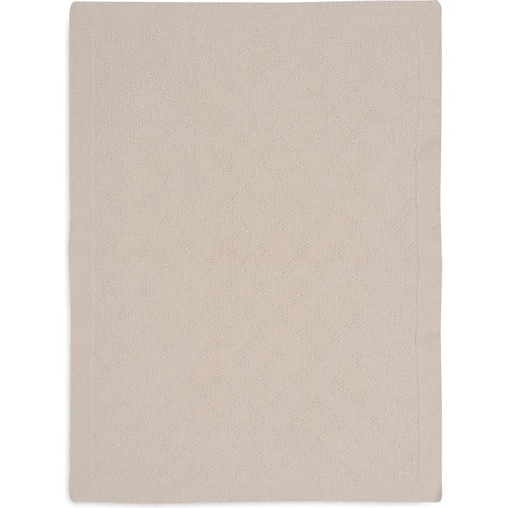 Jollein Check Knit Babydecke - 75 x 100 cm - Oatme – Bild 1