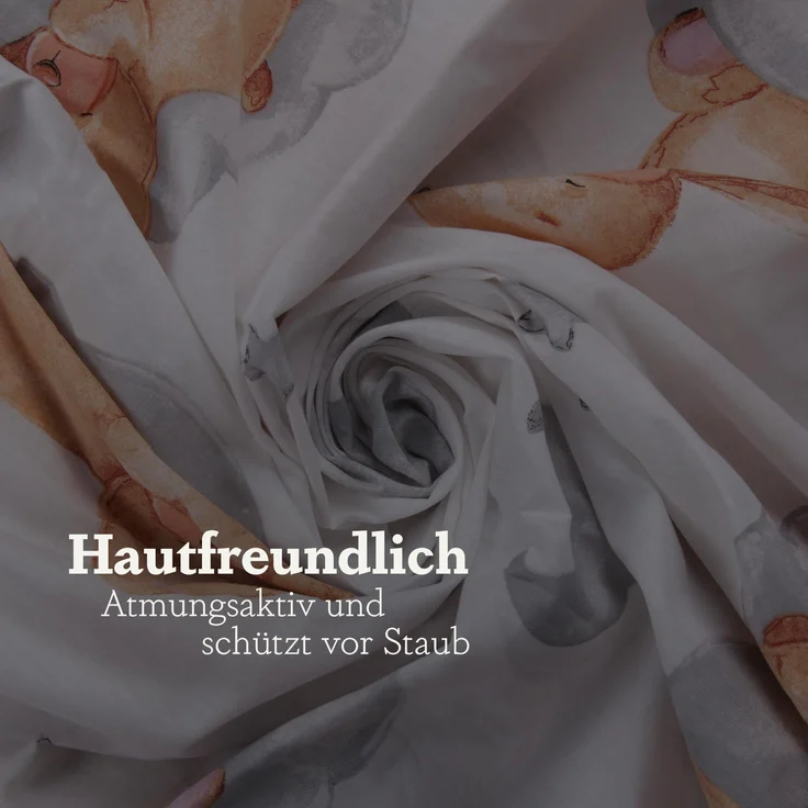 Kinder Betten-Set inkl. Bettwäsche 100x135cm / 40x60cm Bär mit Stern – Bild 1