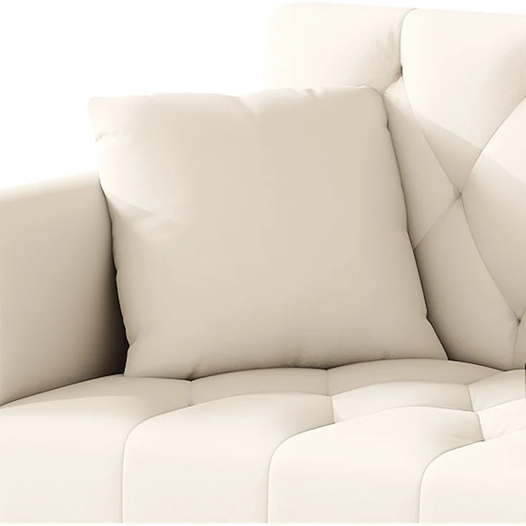 ZUBALIYA Schlafsofa 80x73.5 cm, mit LED - Beleuchtung, mit Stauraum, mit Samtbezug, mit breiten Armlehnen, Beige – Bild 19