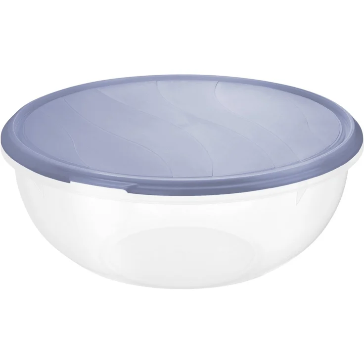 ROTHO Schüssel Rondo 6l Ø32cm H13,5cm transparent /blue 110619 – Bild 1