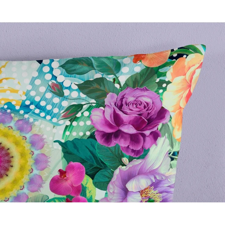 HIP Mako Satin Bettwäsche 155 X 220 cm + 1 x 80 X 80 cm Aviva bunt – Bild 3