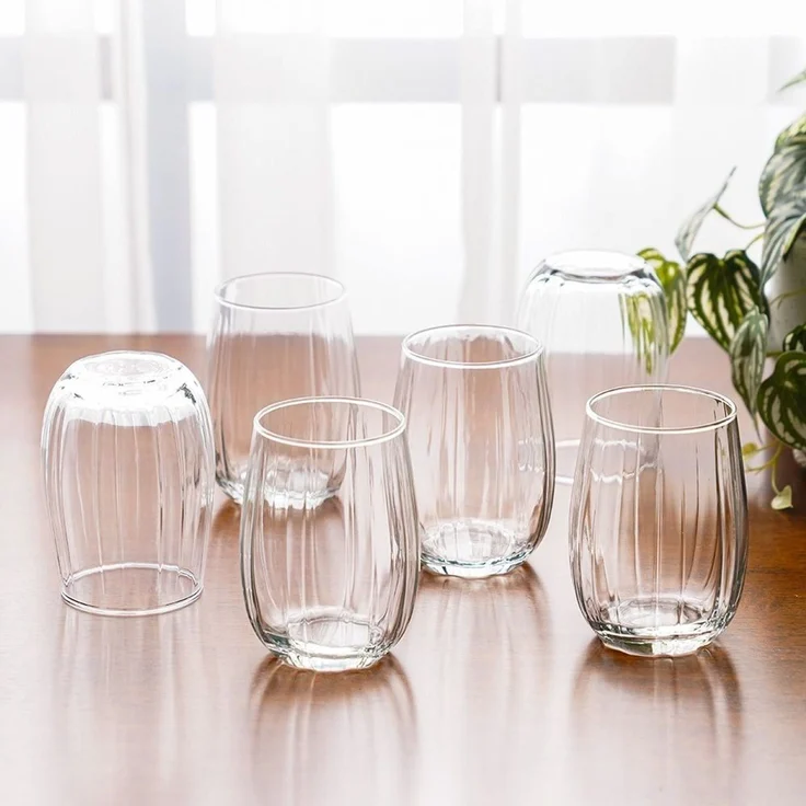 Hermia Concept 'PB-420405' Gläser-Set (6-teilig), Transparent, 6,6 x 6,6 x 11 cm, 380 ml – Bild 3