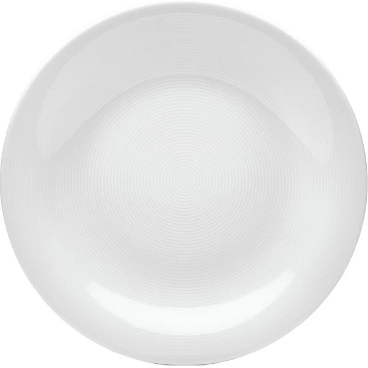van Well Speiseteller Jive, flacher Teller 25 cm, 6 Stück, (6 St), dezentes Spiraldekor, spülmaschinen-und mikrowellengeeignet – Bild 3